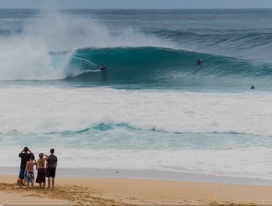 Surfers in hawaii